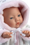 Realistická panenka miminko s měkkým látkovým tělem 32 cm Little baby Llorens