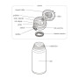 Mobilní termohrnek - nerez (termoska na kolo) 750 ml