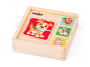 Minipuzzle Zvířátka v dřevěné krabičce