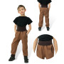 Rostoucí softshellové kalhoty Sport Brown Esito