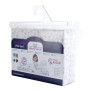 Mušelínové prostěradlo Design s gumou 60 x 120 cm BabyMatex