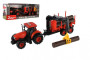 Traktor Zetor s vlekem s naklád. ramenem plast 36 cm