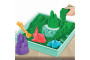Krabice tekutého písku s podložkou zelená Kinetic Sand