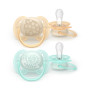 Šidítko Ultrasoft Premium neutral 0-6 m obrázek 2 ks Philips Avent