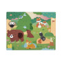 Puzzle dotykové senzorické Les s různými povrchy 20 ks Janod