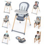 Židle jídelní Deluxe 7v1 Proper Positioner™ Chambray 0m+ do 23 kg Ingenuity