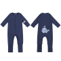 Dětský rostoucí overal Velryba Navy Blue Moniel