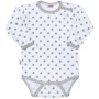 Kojenecké body New Baby Classic II šedé s hvězdičkami Vel. 80