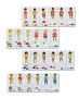 Dřevěný puzzle set 4 x 12 dílů Oblékání