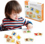 Dřevěné puzzle - krmení zvířátek