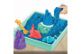 Krabice tekutého písku s podložkou modrá Kinetic Sand