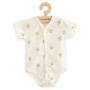 Kojenecké celorozepínací body s krátkým rukávem z organické bavlny Olivy New Baby