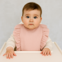 Nepromokavý mušelínový bryndáček s volánkem Nature Baby Nellys