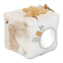 Kostka textilní s aktivitami Newborn Naturals Little Dutch