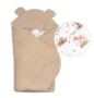 Beránková zavinovačka s kapucí bavlna/beránek Teddy