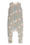 Celoroční spací pytel s nohavicemi Vintage Animals Sleepee Sky Blue/Cream