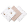 Mušelínové plenky Super Soft růžové 3 ks 70x70 cm BabyOno