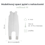 Mušelínový letní spací pytel s nohavicemi Sleepee Nature krémový
