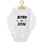 Dětské body s potiskem New Baby Born in 2026 pink