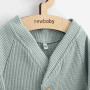 Kojenecký kabátek na knoflíky New Baby Luxury clothing Oliver šedý