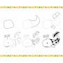 Kreativní sada Kreslení krok za krokem Zvířata Janod Step by step