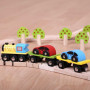 Nákladní vlak s auty a kolejemi Bigjigs Rail