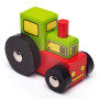 Vagon s traktorem + 2 koleje Bigjigs Rail