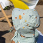 Oboustranný klobouček s UV ochranou (0-6m) Bee Happy