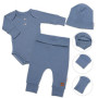 Žebrovaná rostoucí souprava 3D Baby Boy Jeans