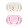 Mini dudlík silikonový dynamický Petit Rose 0 - 2 m, 2 ks holka Lovi