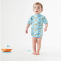 Baby neoprén - body - Zvířátka modrá 
