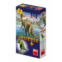 Puzzle Dinosauři 60 dílků+figurka v krabičce