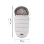 Set zimní fusak Comfy 4 v 1 + rukavice na kočárek Furry Petite & Mars