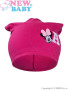 Podzimní dětská čepička New Baby Minnie růžová vel. 110