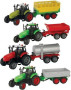 Traktor s vlečkou na setrvačník se zvukem a světlem, kov