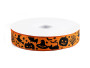 Rypsová stuha Halloween šíře 25 mm oranžová dýně