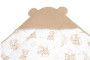 Beránková zavinovačka s kapucí bavlna/beránek Teddy