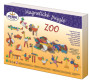 Puzzle dřevěné magnetické ZOO
