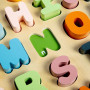 Dřevěné puzzle velká písmena Bigjigs Toys - ABC