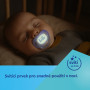 Dudlík svítící silikonový symetrický Nightglow Canpol babies 18 m+ 2 ks