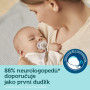 Silikonová šidítka symetrická set Light touch ROYAL BABY růžové