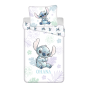 Dětské bavlněné povlečení Lilo and Stitch Ohana White