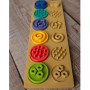 Puzzle senzorická kolečka XL, pastelová