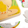 Puzzle Životní cyklus slepice Bigjigs Toys