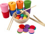 Duhové kuličky, mince a kalíšky 8 barev 2Kids Toys