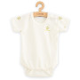 Kojenecké body s krátkým rukávem z organické bavlny Olivy New Baby
