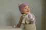 Čepice Stripe Merino Mauve Lodger