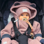 Rostoucí zimní kombinéza Teddy fleece double Cyclamen pink Esito