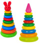 Skládanka pyramida s kroužky plast 28 cm