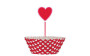 Cupcake košíček - Valentýnská srdce 24 ks